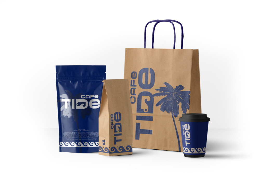 Café Tide brand identity, Ocean Pearl, Mangalore (image 2 of 2)